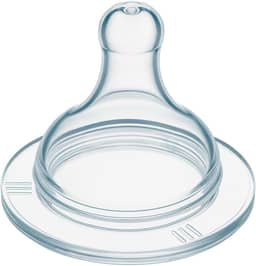 Bico Universal Redondo para Mamadeira, 100% Silicone, Tamanho Grande (1)