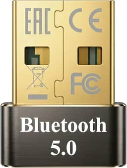 Adaptador Bluetooth 5.0 USB para PC e Notebook – Conexão Estável sem Fio para Mouse, Teclado, Controle Gamer, Fones e Impressoras | Compatível com Windows 7/8/8.1/10/11