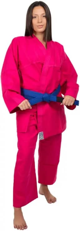 Kimono Adulto Reforçado Judo Jiu-Jitsu, Haganah, Rosa, A1