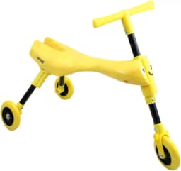 Triciclo Infantil Dobrável Leve Compacto - Clingo - Amarelo