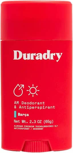 Duradry Am Deodorant & Antiperspirant - Desodorante com Prescrição Médica para Hiperidrose, Antitranspirante para Mulheres e Homens, Proteção Contra Suor Nas Axilas, Sem Silicone - Barca, 2,3 Onças (Pacote com 1)
