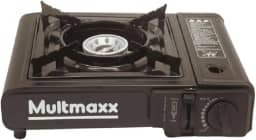 Fogareiro para Camping Portátil Com Acendimento Automático à Gás, Ideal Para Uso Diário, Trilha, Viagem ou Pesca, Acompanha Maleta Preto Multmaxx