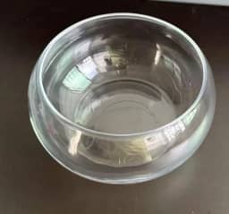 Tanque de peixes pequeno, aquário de vidro transparente, 1,2 galão, 19,8 x 14 x 15,2 cm (1,2 galão)