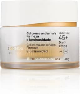 Gel Creme Antissinais Firmeza e Luminosidade 45+ Dia Chronos Derma 40 g
