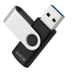 Pendrive 64gb Usb 2.0 Preto Pen Drive Compacto Leve Rápido Memória Flash Drive Compatível Com Windows Linux Macbook Som Automotivo Armazenamento Seguro Durável Resistente Linha Super Premium