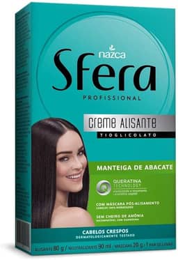 sFera Crema Alisante Manteiga De Abacate E Queratina Multicor Sfera 170 Ml