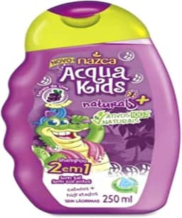 Nazca Cosméticos Acqua Kids Shampoo 2 Em 1 Uva E Aloe Vera 250Ml Vegano