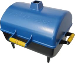 Churrasqueira Portátil a Carvão Tipo Bafo em Alumínio DURAFORT Modelo GOLD (Azul Craquelado)