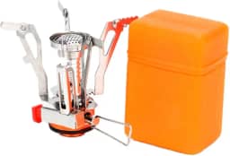 Mini Fogareiro Acendimento Automático Portátil Fogareiro Portátil Ideal para Camping e Trekking. Leve e Compacto para Viagens. Portatil, Baixo Consumo de Gás. Ideal para Pescarias e Acampamentos.