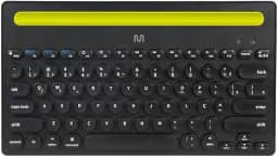 Teclado sem Fio Multi Bluetooth com 3 Pareamentos Simultâneos, 14 Teclas Multimídia e Slot para Dispositivos até 25cm – Preto TC284