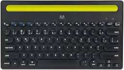 Teclado sem Fio Multi Bluetooth com 3 Pareamentos Simultâneos, 14 Teclas Multimídia e Slot para Dispositivos até 25cm – Preto TC284