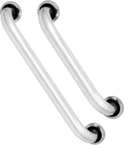 Kit 2 Barras de Apoio 50 e 30cm Alça Suporte Deficiente Idoso Banheiro