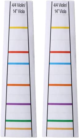 2 folhas transparentes 4/4 violino violino guia dedo guia fingerboard adesivos 35 centímetros viola dedo posição marcadores traste iniciantes dedilhado decalque para iniciantes prática