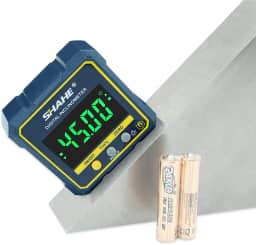 SHAHE Medidor de ângulo digital transferidor magnético, inclinômetro, localizador de ângulo, caixa de nível de cubo angular com base magnética e luz de fundo