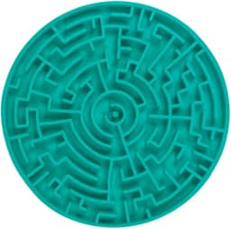 Pet Games Labirinto Verde-Água G -Tapete Para Lamber E Comedouro Para Cães
