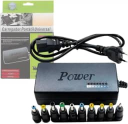 Carregamento Universal 150W Com 9 Adaptadores DC Intercambiáveis E Entrada AC 110 E 220 Volts