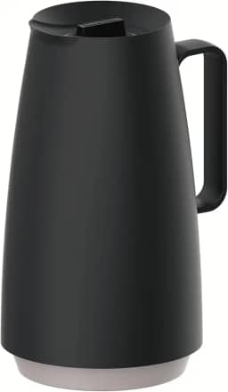 Bule Térmico Tramontina Exata em Plástico Preto com Ampola de Vidro 500 ml