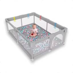 Cercadinho para Bebê Chiqueirinho Infantil Playground Desmontável 180 x 150 x 68 cm