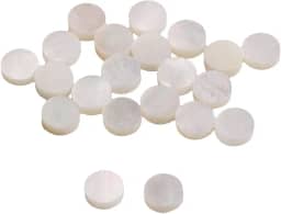 Criador de incrustação de pontos de concha de madrepérola branca 6 mm para guitarra fingerboard (pacote com 20)
