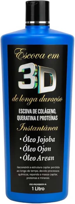 Escova Progressiva 3D Profissional 1000ml | Liso Absoluto