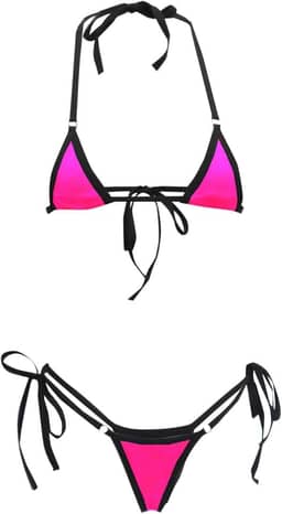 Conjunto de 2 peças de tanquíni de micro biquíni Skorts para roupa de banho sexy de malha triangular havaiana 2 peças micro conjuntos de 2 peças