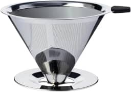 Coador Filtro de Café 103 Inox Reutilizável Grande 14,5 X 12,4 X 8cm Sustentável Durável Fácil de Limpar Premium