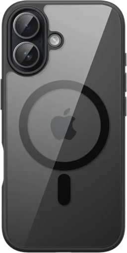 JETech Capa Magnética para iPhone 17 6,3 Polegadas Compatível com MagSafe, Case à Prova de Choque, Moldura de TPU Fosco Cor Sólida, Parte Traseira Claro Antirriscos (Preto)