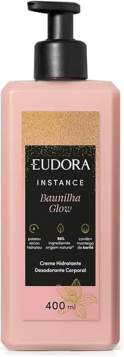 Eudora Instance Creme Hidratante Desodorante Corporal Baunilha Glow 400ml