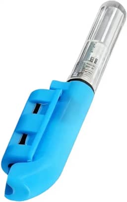 Lâmpada Eletrônica com Ponta de Vara de Pesca, Luz Indicadora de Alarme, Feita de Polipropileno, Resistente à água, Adequada para Pesca Noturn, B, Tamanho real