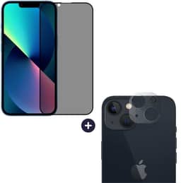 Película De Vidro Privacidade 3D Anti Spy Tela Toda Para iPhone + Película Lente de Câmera (iPhone 14)