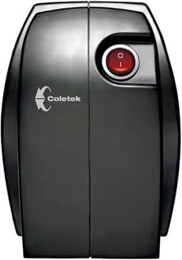 Estabilizador Coletek Bem Ligado ES-500VA-BM, Preto,Tensão nominal de entrada 115/220V, bivolt, Tensão nominal de saída mono 115V, 4 Tomadas Padrão NBR 14136, Frequência 60Hz