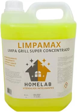 Limpamax Limpa Grill 5L | Desengordurante Concentrado para Gordura Pesada | Ideal para Churrasqueiras, Chapas, Grelhas e Fornos