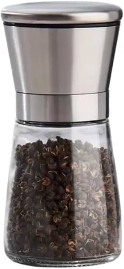 Kit 2 Unidades Moedor de Sal Pimenta Tempero Manual Aço Inox