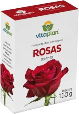 Fertilizante Adubo Mineral Rosas 150g 08-12-10 Npk Com Micronutrientes Ideal Para Flores