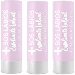 Kit 3 unidades - SOS Lábios Esfoliante Labial 3, 5Gr Top Beauty, Top Beauty