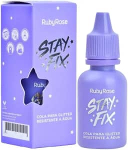 Cola de Glitter 10ml Stay Fix HB584 Ruby Rose
