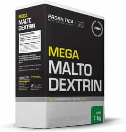 Mega Malto Dextrin (1kg) - Sabor Limão, Probiótica