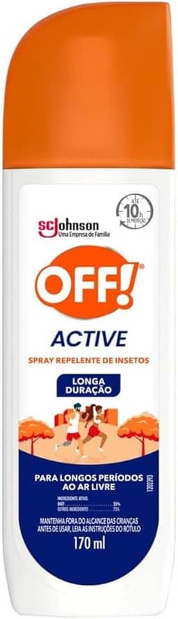OFF! Active Spray Repelente de Insetos e Mosquitos, 170ml