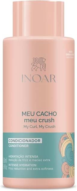 Inoar, Meu Cacho Meu Crush, Condicionador, Hidratação Intensa e Definição para Todos os Tipos de Cachos - 500ml