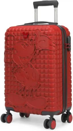 Mala de Bordo do Mickey Vermelha com Rodas 360 by Luxcel Ref.10350
