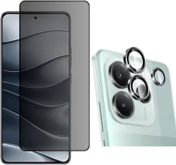 Película Privacidade 3D + Película De Câmera Para Redmi Note 14 5G