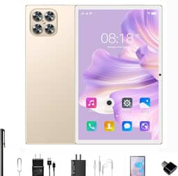 Tablet K11 12 GB de RAM + 512 GB de ROM, tela imersiva de 10,1 polegadas, 16 MP + 32 MP, 5G, Wi-Fi, Bluetooth, Android 13(dourado)