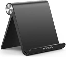 UGREEN Suporte para suporte para tablet Dock de mesa portátil ajustável compatível com iPad 10.2 / iPad Pro 11 polegadas/iPad 9.7 / iPad Mini 5/4/3/2 / iPad Air/iPhone 15/14/13/12 preto