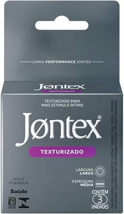 Preservativo Camisinha Jontex Texturizado - 3 unidades