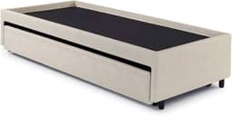 Bicama Box para Dois Colchões Solteiro Courino Areia