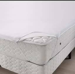 Protetor Capa Colchão Impermeável Silencioso Não Faz Barulho com Elástico (Solteiro)