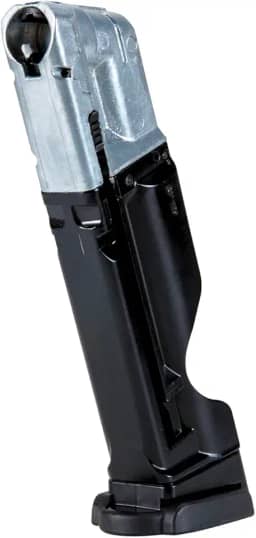 Umarex T4E Heckler & Koch HK VP9 .43 Caliber Training Pistol Paintball Gun Marker Magazine, padrão preto