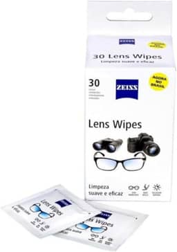 Zeiss Lens Wipes - Lenços para limpeza de lentes e telas digitais (30)