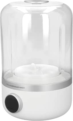 ZJchao Máquina de Lavar Roupa íntima, Mini Mini Lavadora Portátil Ciclo Suave Sem Fio para Delicados Meias de Lingerie Com Lavagem Rápida Lavagem Cronometrada