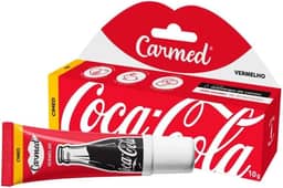 Hidratante Labial Carmed Coca Cola Vermelho 10g